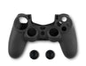 Spartan Gear - Controller Silicon Skin Cover and Thumb Grips (compatible with playstation 4) (colour: Black