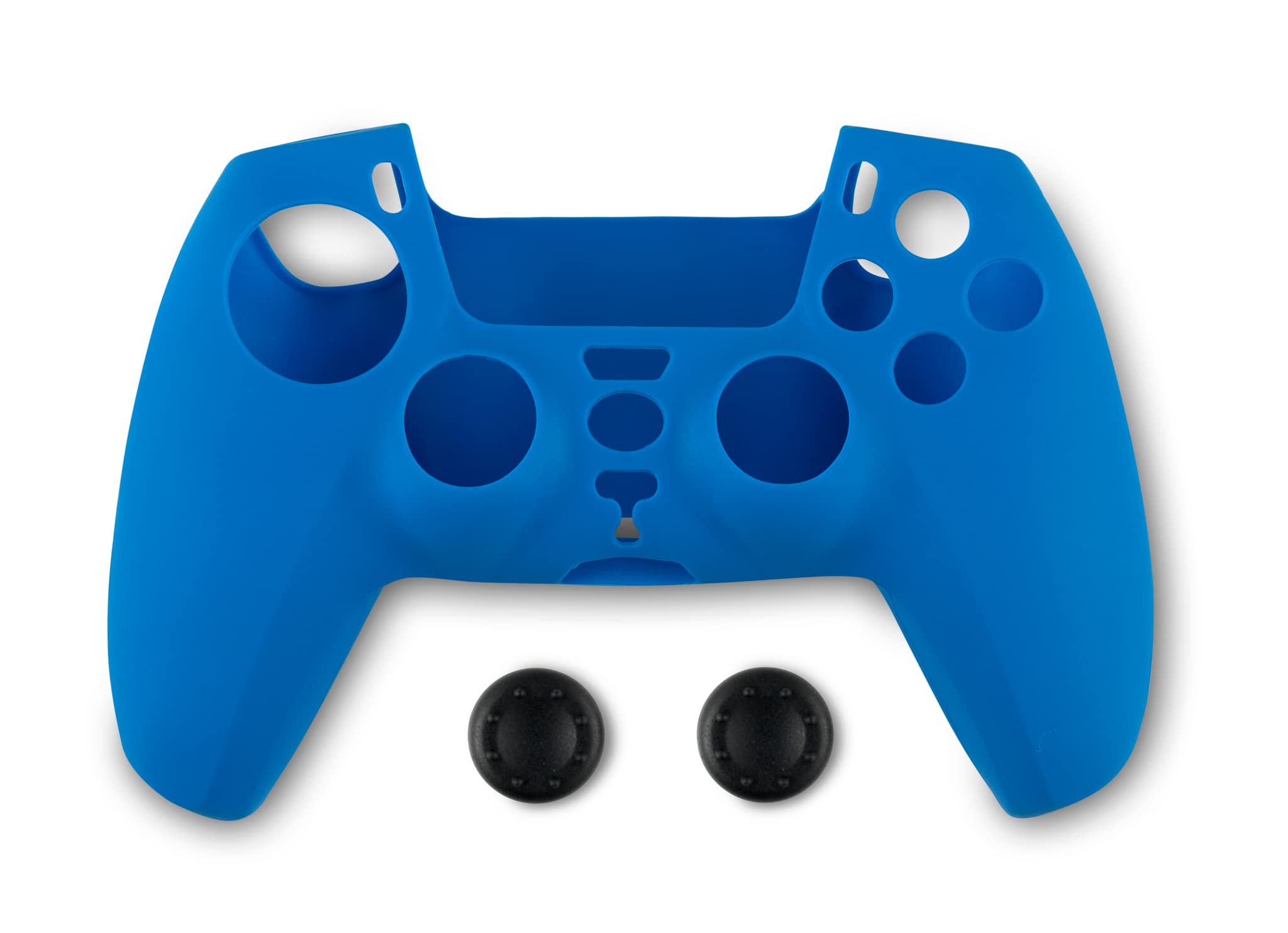 Spartan Gear - Controller Silicon Skin Cover and Thumb Grips (compatible with playstation 5) (colour: Blue