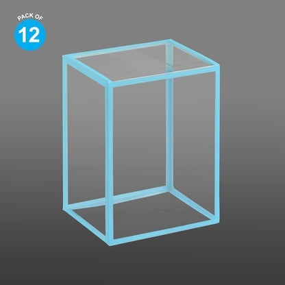 Enarxis 077639 Pack of 12 (Shrink Wrap) Protective Cases 0.5 mm Thickness for Funko POP Figures 4 inches, Glow in The Dark Blue