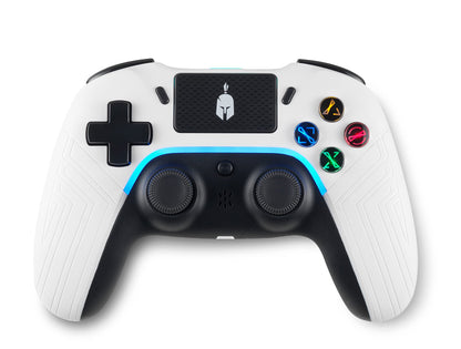 Spartan Gear - Aspis 4 Wired & Wireless Controller (Compatible with PC  and Playstation 4 ) (White/Black