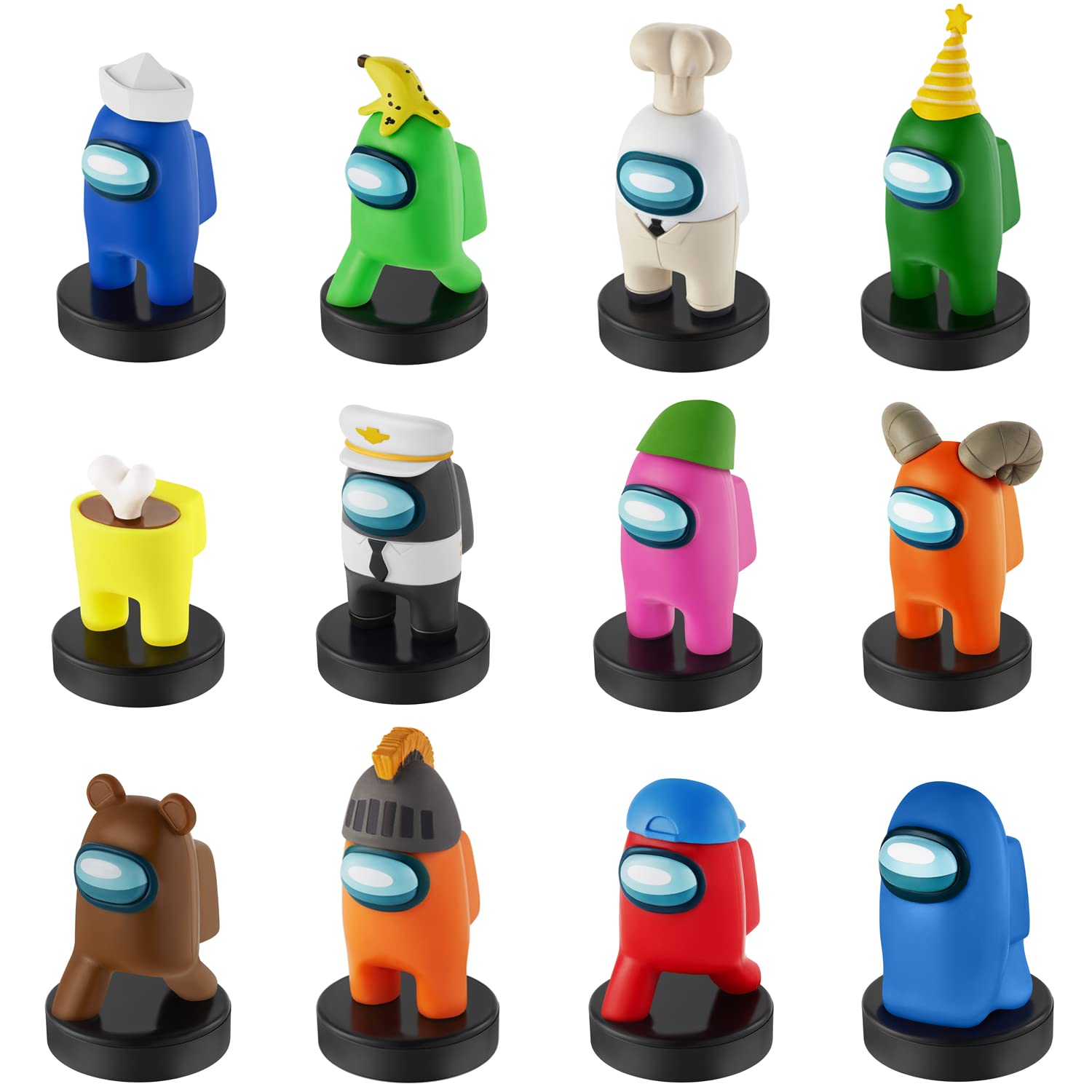 P.M.I. Among Us Crewmate Stampers 2 Pack 4.5 cm (S2) (AU5215), Multi-Coloured