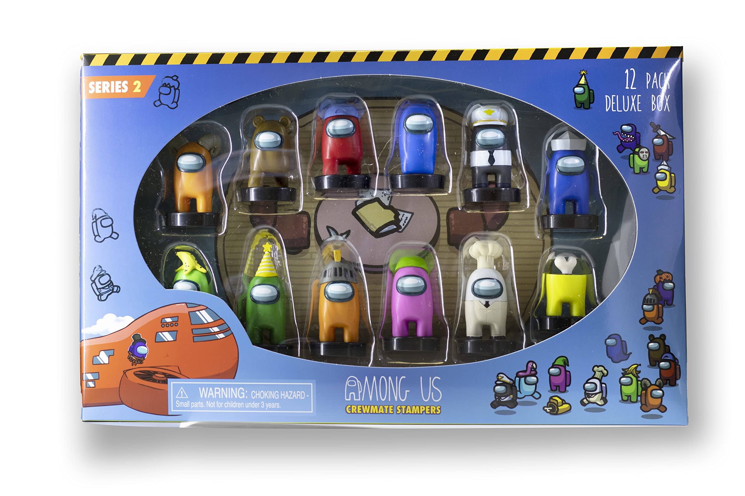 P.M.I. Among Us Crewmate Stampers 12 Pack Deluxe Box 4.5Cm (S2) (Au5265)