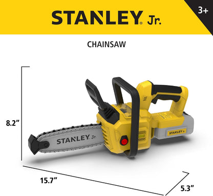 Stanley Jr. Battery-Operated Chainsaw – Realistic Toy Chainsaw Tool with Safe Rotating Chain & Sounds | Durable Pretend Play Chainsaw for Kids Ages 3+ | Includes Batteries