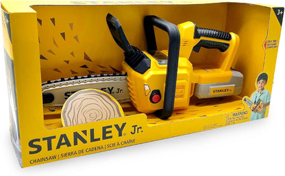 Stanley Jr. Battery-Operated Chainsaw – Realistic Toy Chainsaw Tool with Safe Rotating Chain & Sounds | Durable Pretend Play Chainsaw for Kids Ages 3+ | Includes Batteries