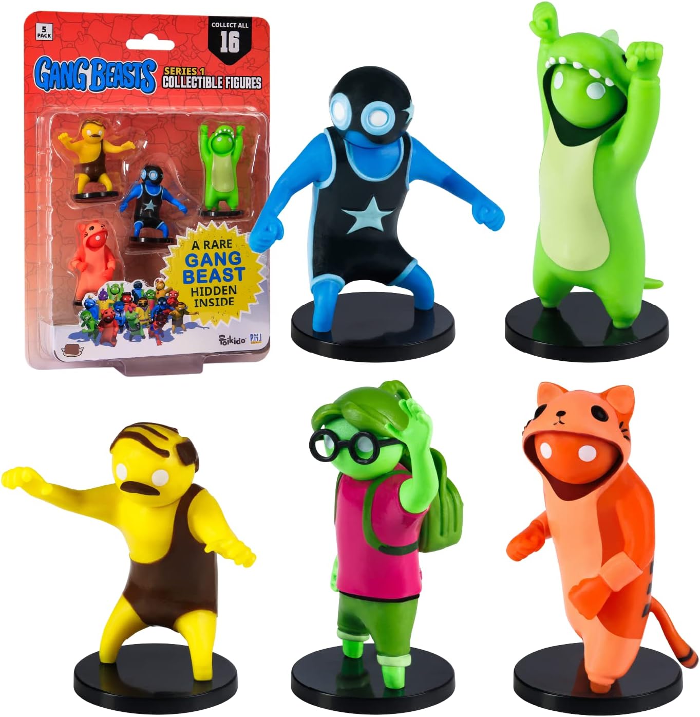 Toikido GB2040 Figures, 5 Pack Blister Pack