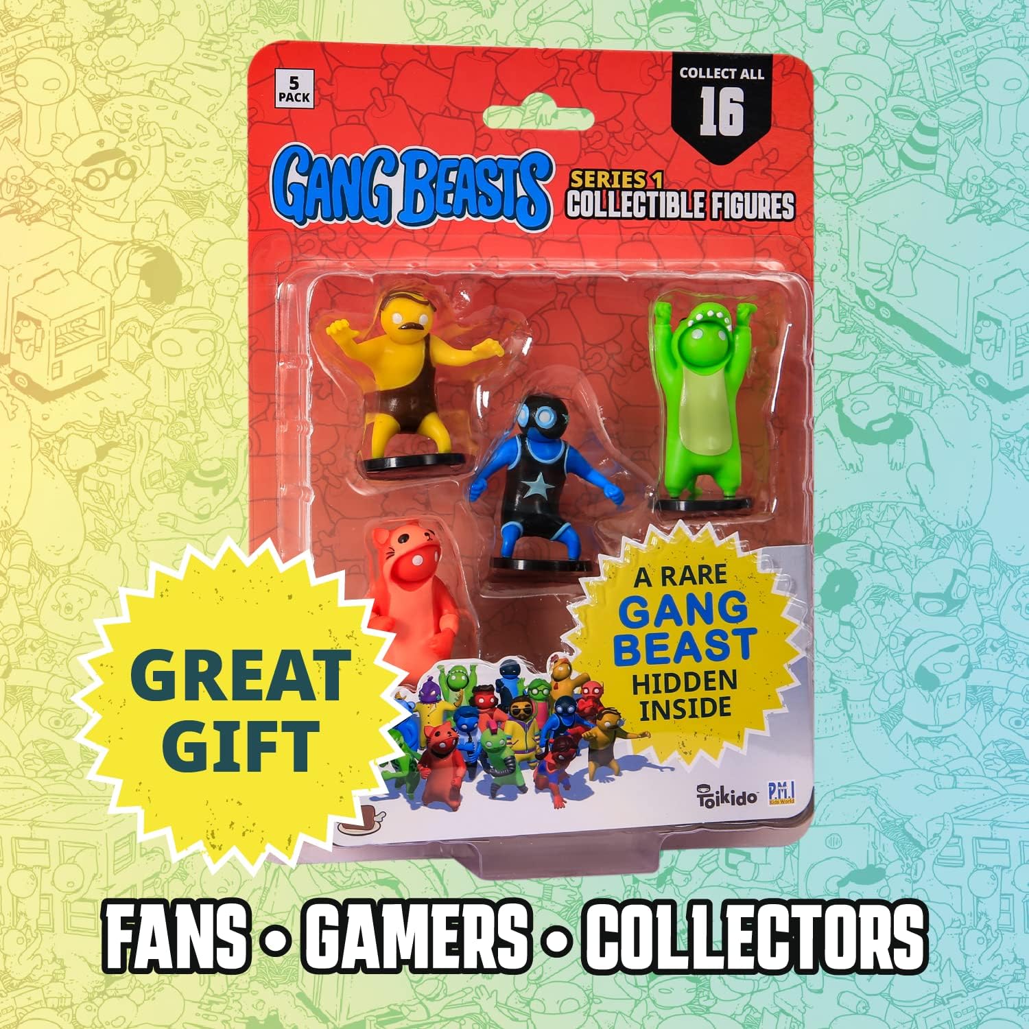 Toikido GB2040 Figures, 5 Pack Blister Pack
