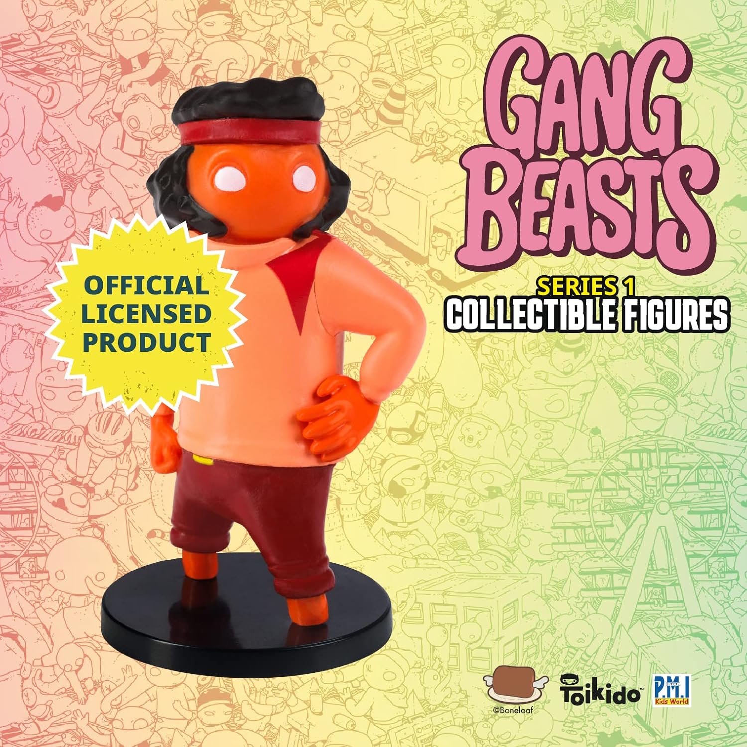 Toikido GB2070 Gang Beasts Collectible Figures-8 Pack Deluxe Box, Multi-Coloured