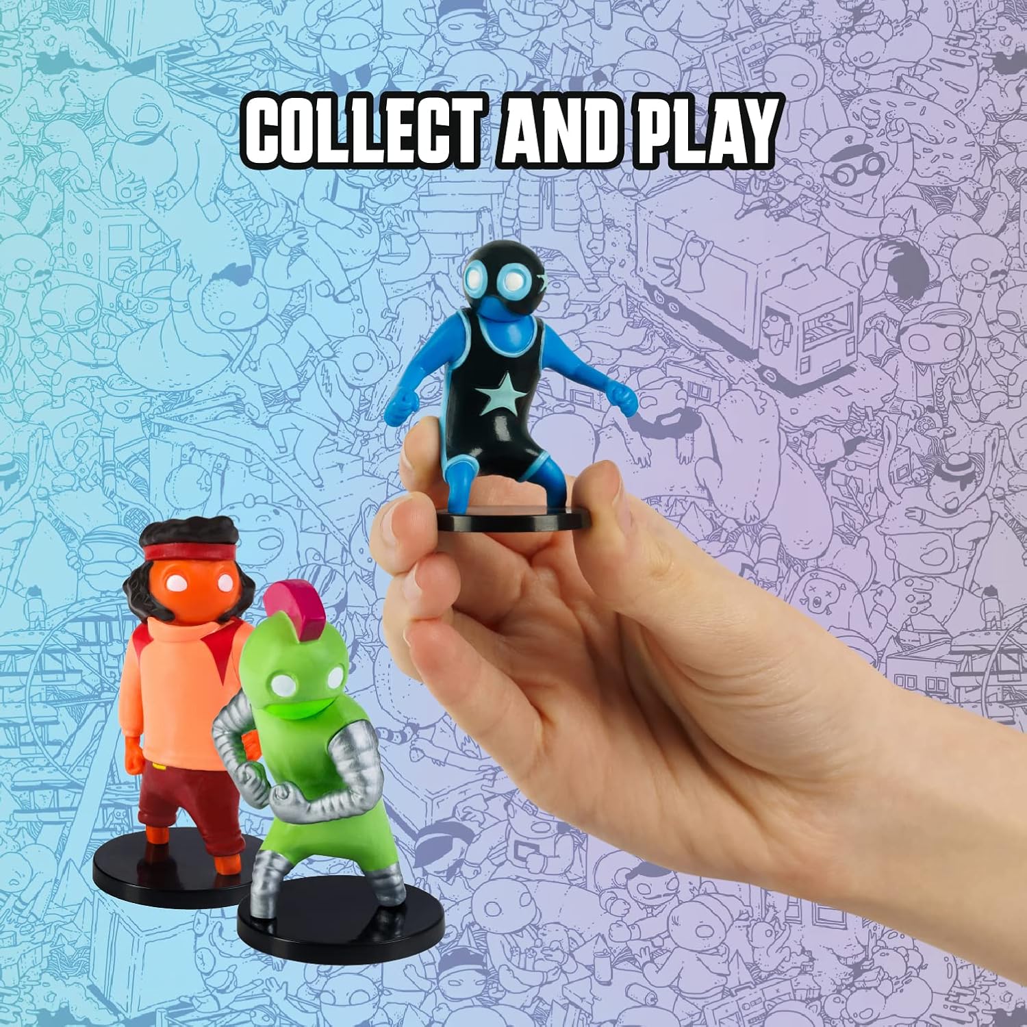 Toikido GB2070 Gang Beasts Collectible Figures-8 Pack Deluxe Box, Multi-Coloured