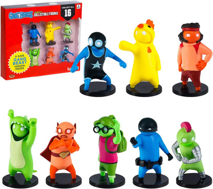 Toikido GB2070 Gang Beasts Collectible Figures-8 Pack Deluxe Box, Multi-Coloured
