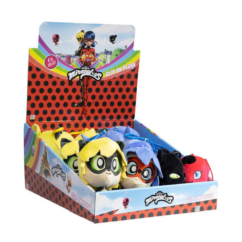 P.M.I. Miraculous Clip On Plush Characters (S1) (Random) (MLB7004