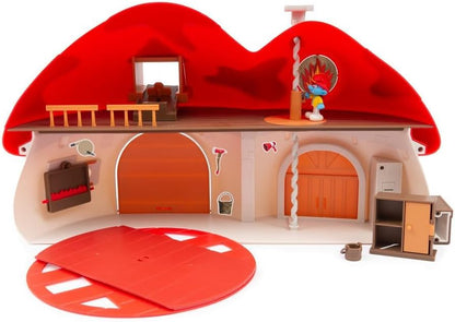The Smurfs, Fire Station Playset with Mechanical and Electronic Functions, Includes Exclusive 2.25 Inch Smurf Figure and Accessories, As Seen on TV, Ages 3+