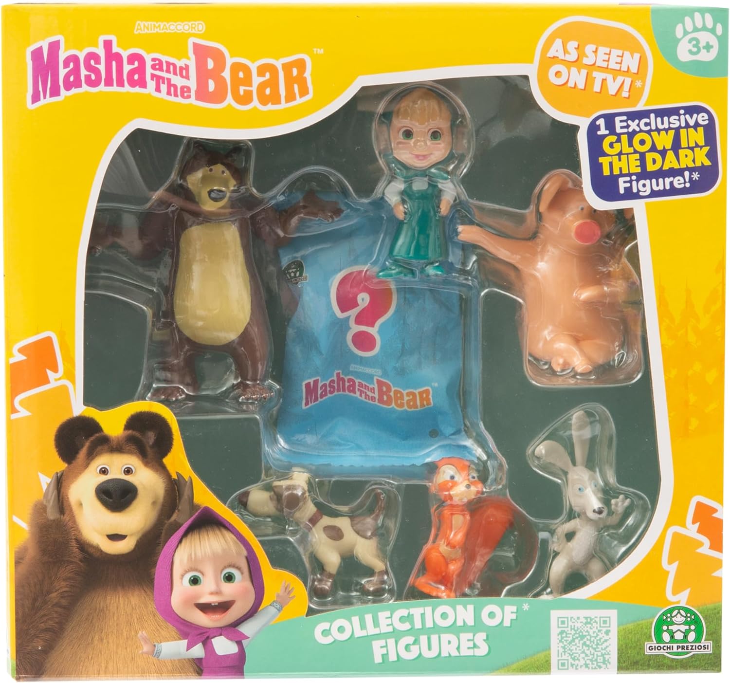 Giochi Preziosi Masha And The Bear: Collection Of Figures - 7 Figures Pack (Random) (Mha31000)