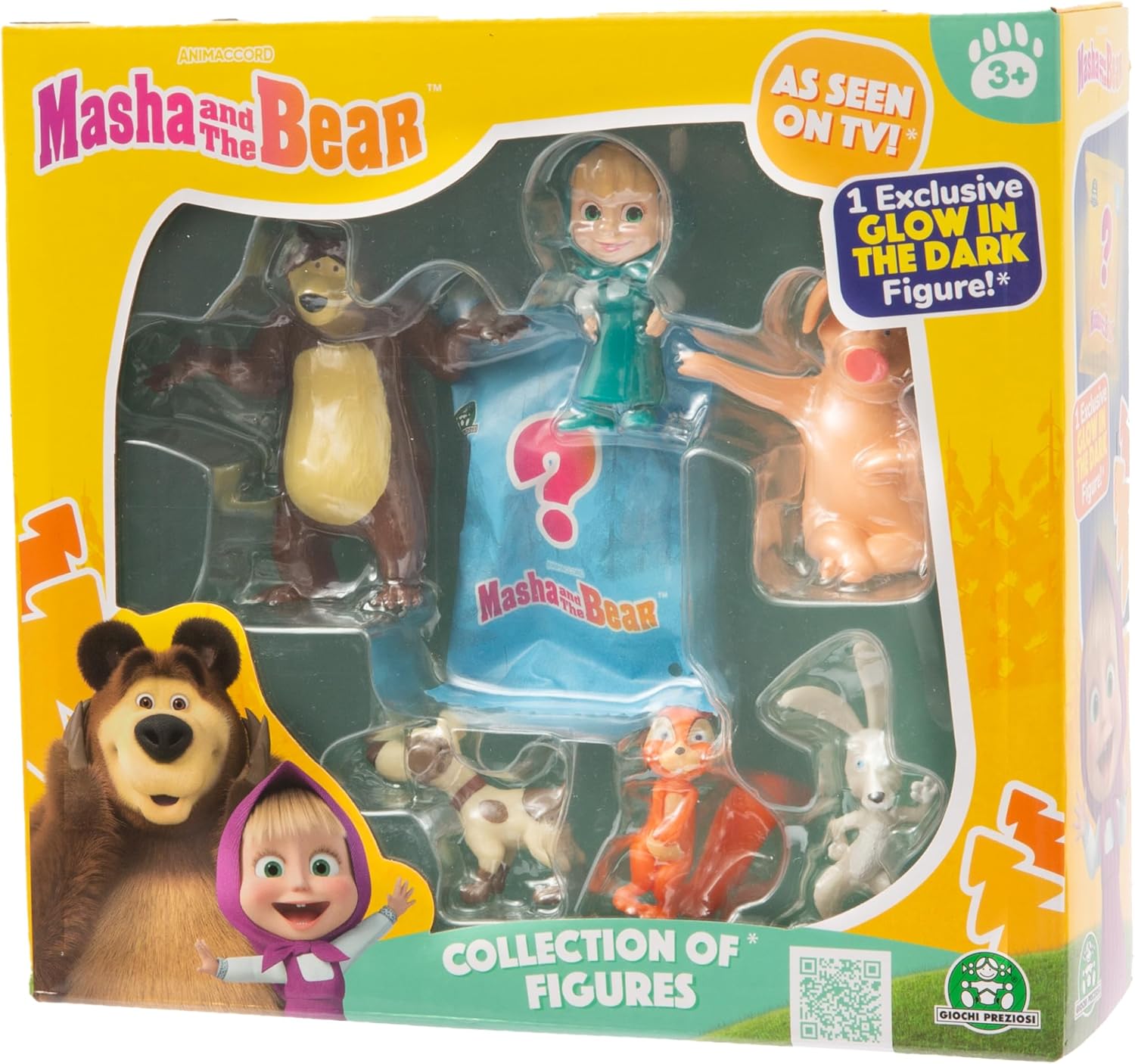 Giochi Preziosi Masha And The Bear: Collection Of Figures - 7 Figures Pack (Random) (Mha31000)