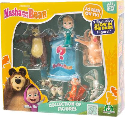 Giochi Preziosi Masha And The Bear: Collection Of Figures - 7 Figures Pack (Random) (Mha31000)