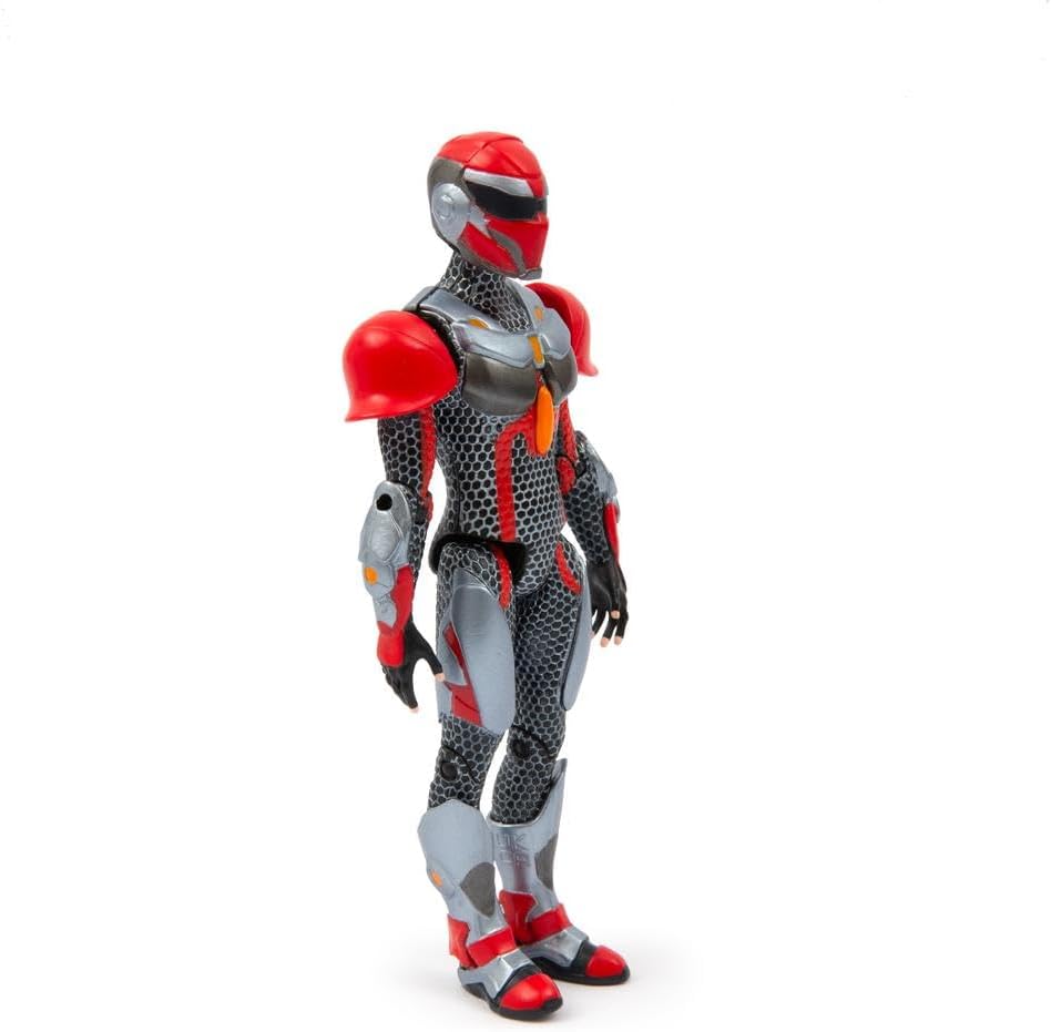 GORMITI THE NEW ERA, Scion of the Fire Clan Zane Action Figure, 15cm Articulated Character with Silver Effect Armour, Highly Detailed Collectible Toy for Kids Aged 4+