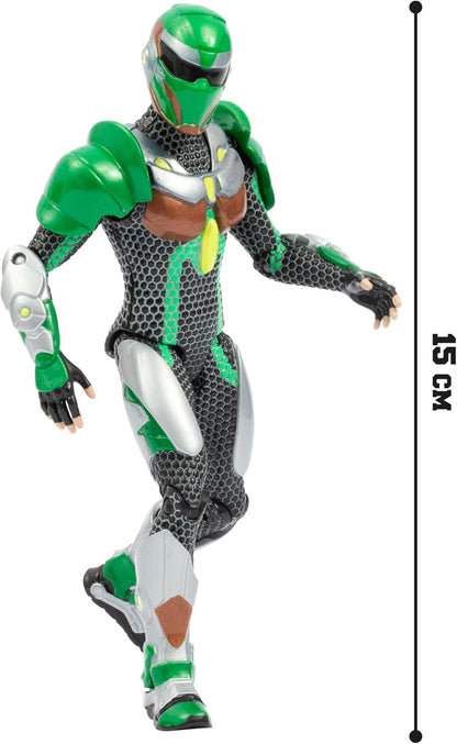 GORMITI THE NEW ERA, Scion of the Earth Clan Glen Action Figure, 15cm Articulated Character with Silver Effect Armour, Highly Detailed Collectible Toy for Kids Aged 4+