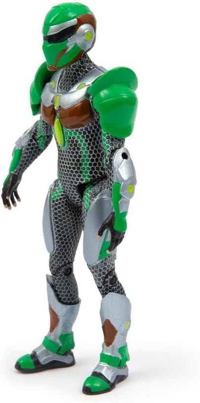 GORMITI THE NEW ERA, Scion of the Earth Clan Glen Action Figure, 15cm Articulated Character with Silver Effect Armour, Highly Detailed Collectible Toy for Kids Aged 4+
