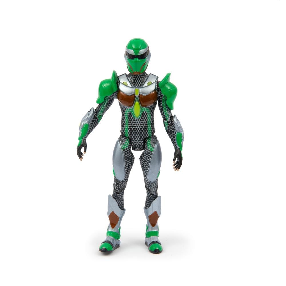 GORMITI THE NEW ERA, Scion of the Earth Clan Glen Action Figure, 15cm Articulated Character with Silver Effect Armour, Highly Detailed Collectible Toy for Kids Aged 4+