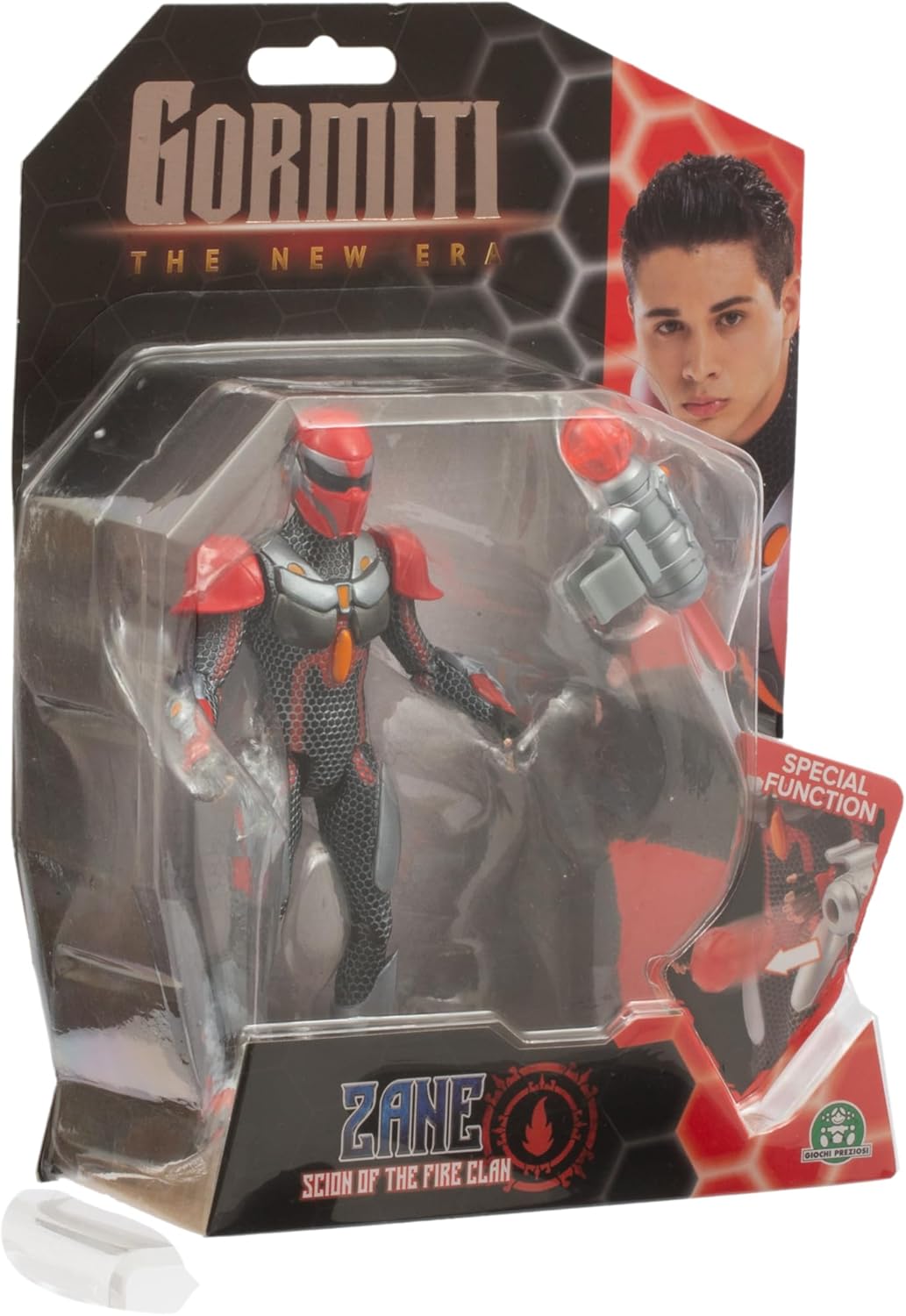 Giochi Preziosi Gormiti: The New Era - Zane Scion Of The Fire Clan Action Figure 15Cm (Grv11000)