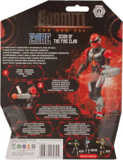 Giochi Preziosi Gormiti: The New Era - Zane Scion Of The Fire Clan Action Figure 15Cm (Grv11000)