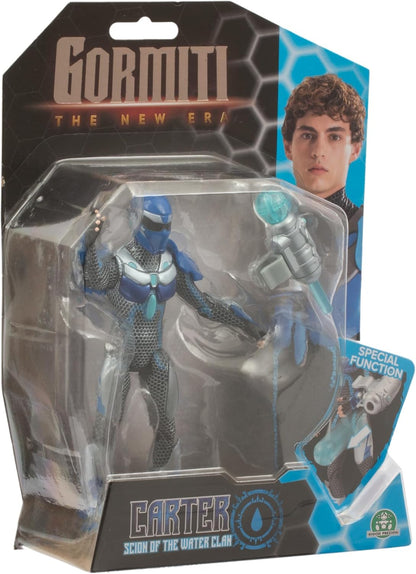 Gormiti GRV113 Articulated Figure 15 cm Sprout with Attack Function, Water Model - Carter, for Children from 4 Years, Multi-Colour