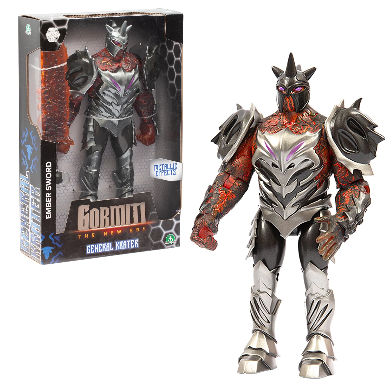 Giochi Preziosi Gormiti: The New Era - General Krater Action Figure 27Cm (Grv09301)