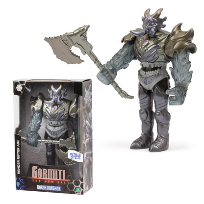 GORMITI THE NEW ERA, Evil Baron Durghon Enemy, 27 cm Articulated Villain Action Figure, Rival with Axe Weapon Globe, for Children from 4 Years