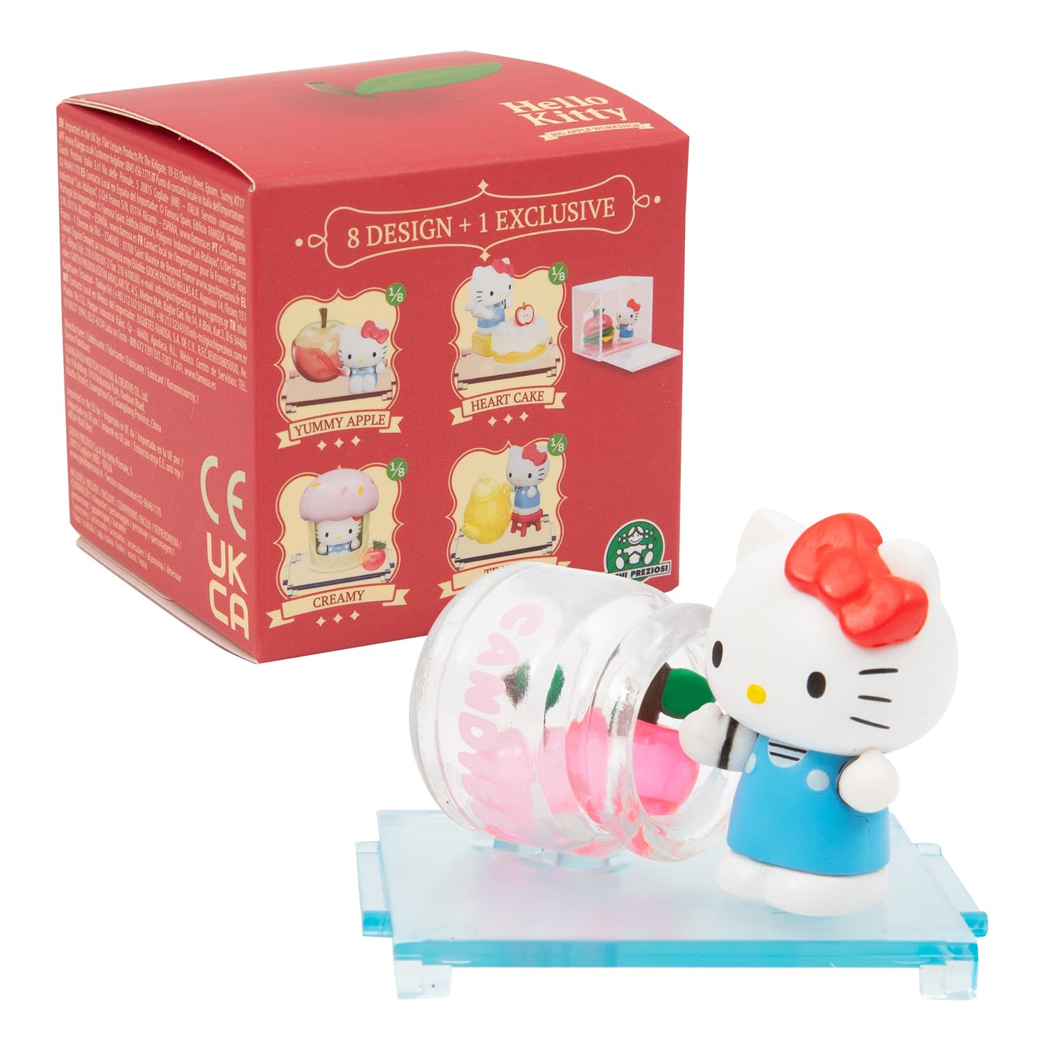 Hello Kitty, 1 Figure 4.5 cm and Accessories in a Transparent Box, Big Apple Workshop Series, Random Model, for Children from 3 Years, HKT39