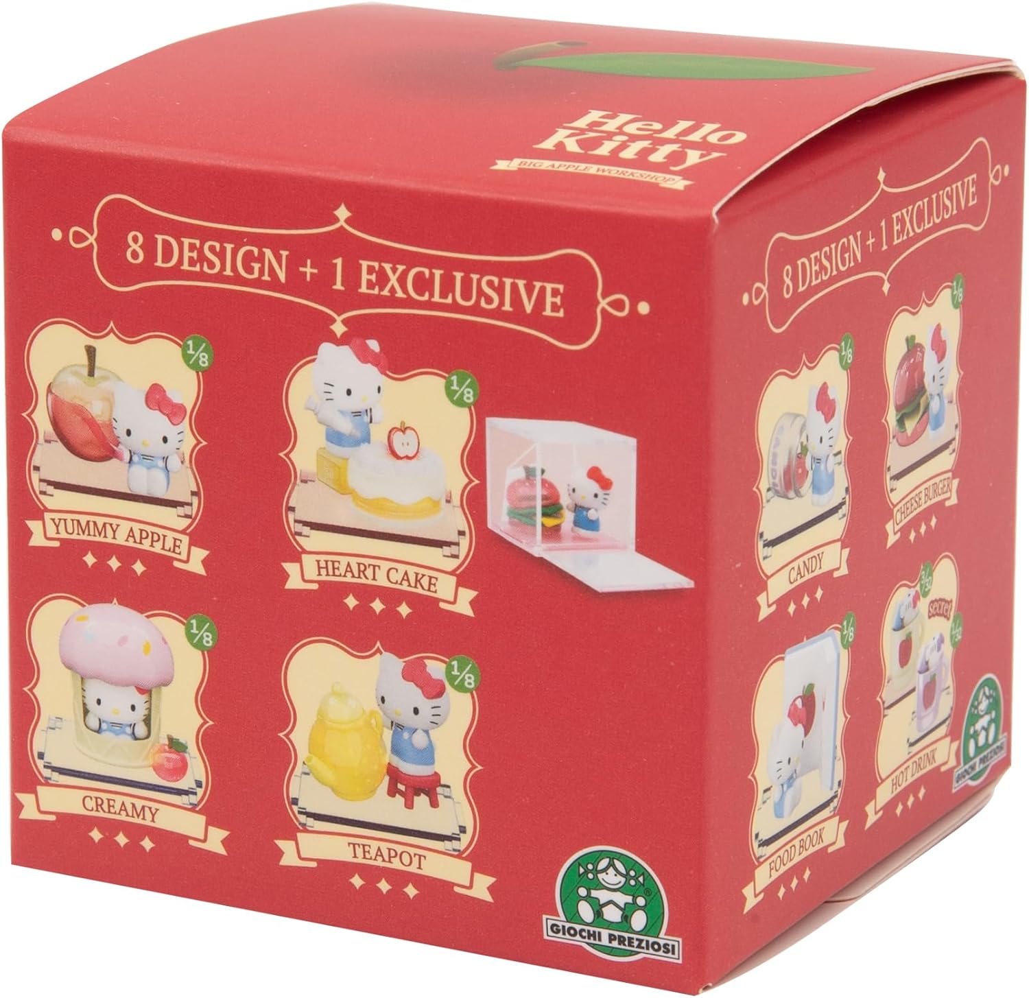 Hello Kitty, 1 Figure 4.5 cm and Accessories in a Transparent Box, Big Apple Workshop Series, Random Model, for Children from 3 Years, HKT39