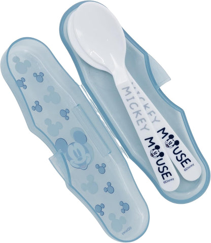 TODDLER 2 PCS PP SPOONS TRAVEL SET MICKEY MOUSE FULL OF SMILES