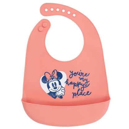 Stor Disney: Minnie Mouse Heart Full - Toddler Silicone Bib  (10729)