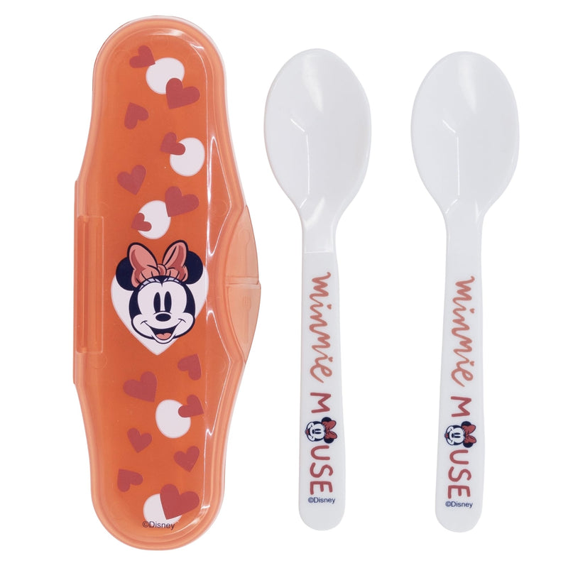 Stor Disney: Minnie Mouse Heart Full - Toddler 2 Pcs Pp Traveling Spoons (10766)
