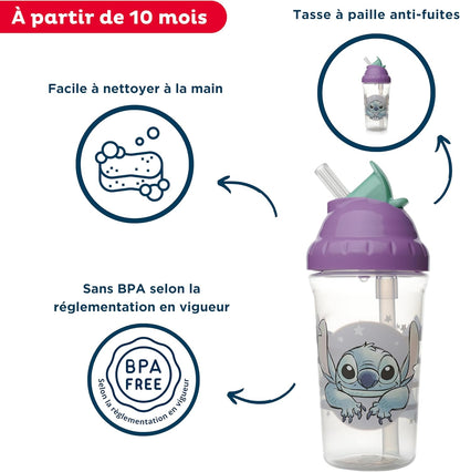 Stor Disney: Stitch Cuddle Me - Toddler Flexi Straw Cup  (10986)