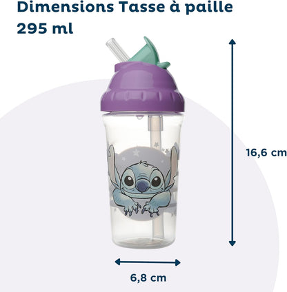 Stor Disney: Stitch Cuddle Me - Toddler Flexi Straw Cup  (10986)