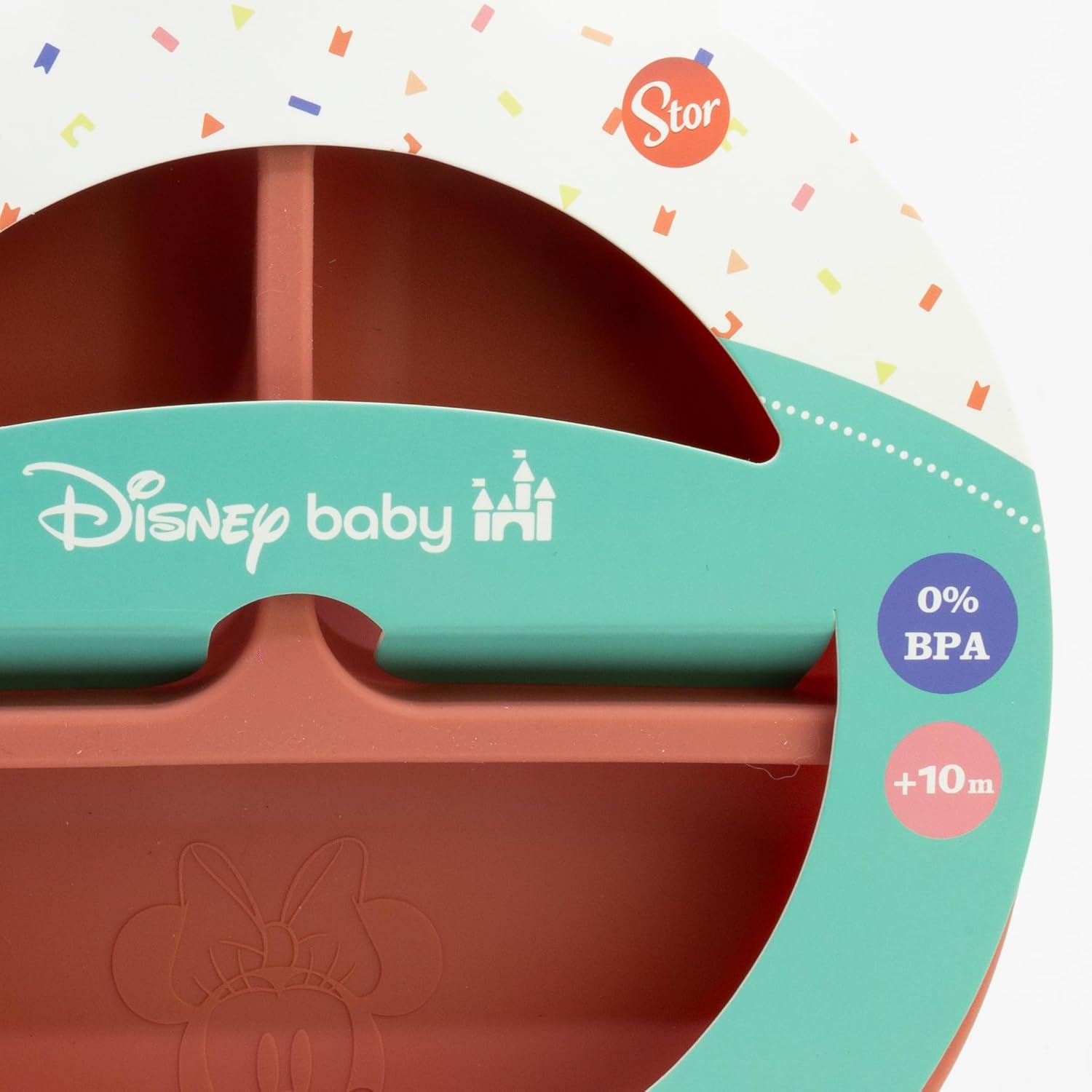 Stor Disney: Minnie Mouse - Toddler Divided Silicone Plate  (12235)