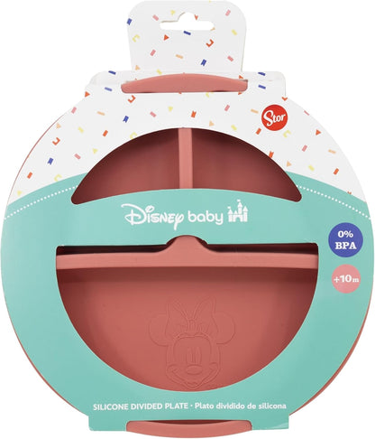 Stor Disney: Minnie Mouse - Toddler Divided Silicone Plate  (12235)