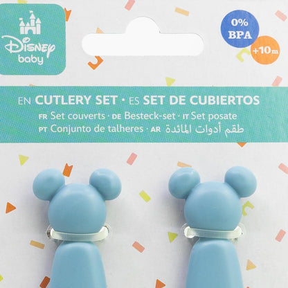 STOR MICKEY MOUSE SHAPE PP CUTLERY SET