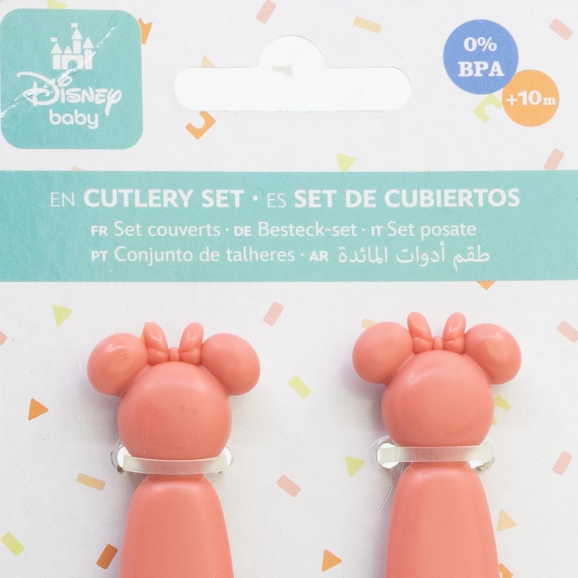 Stor Disney: Minnie Mouse - Toddler 2 Pcs Pp Shaped Cutlery Set (13325)