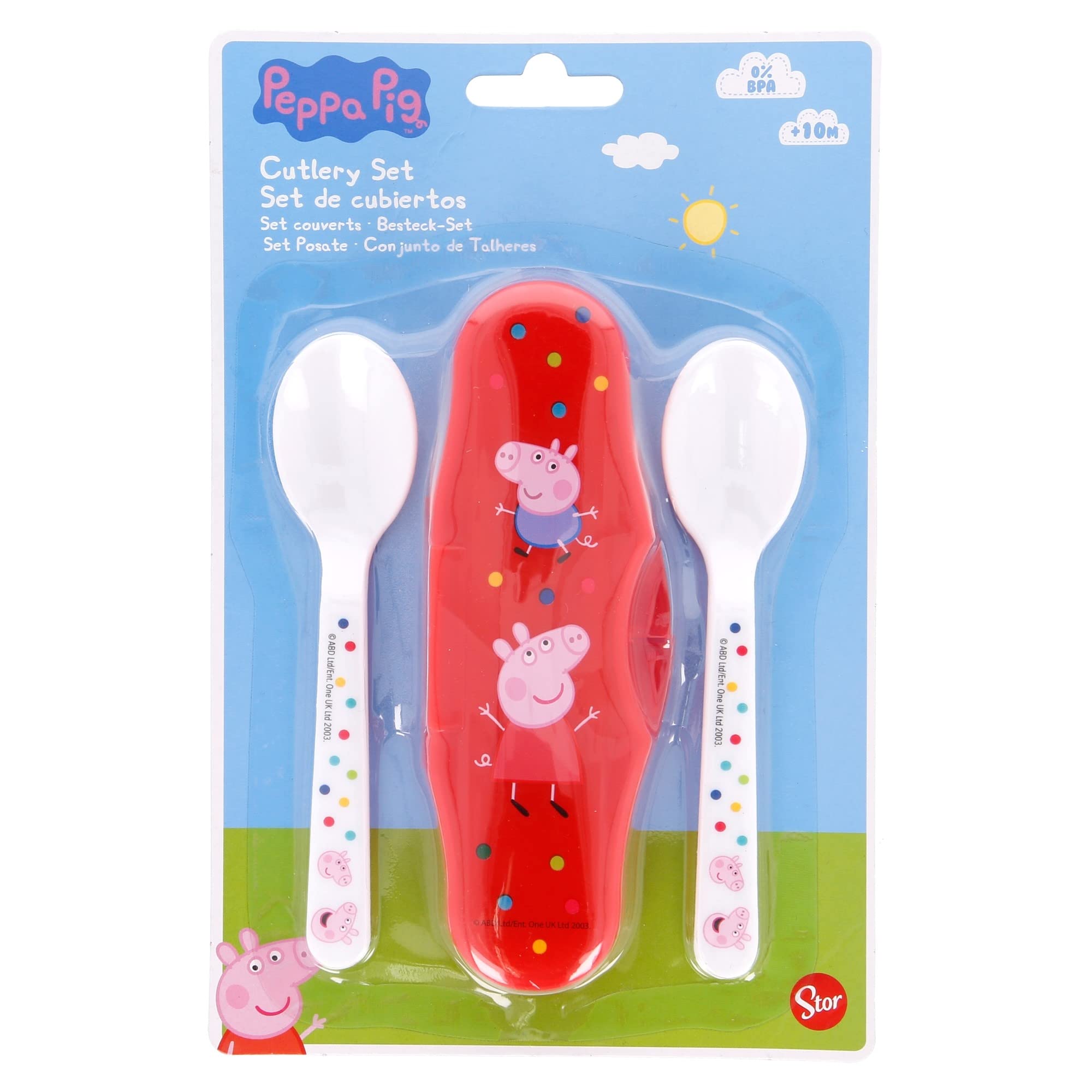Stor: Peppa Pig Little One - Toddler 2 Pcs Pp Traveling Spoons (13466)