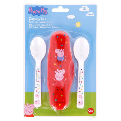 Stor: Peppa Pig Little One - Toddler 2 Pcs Pp Traveling Spoons (13466)