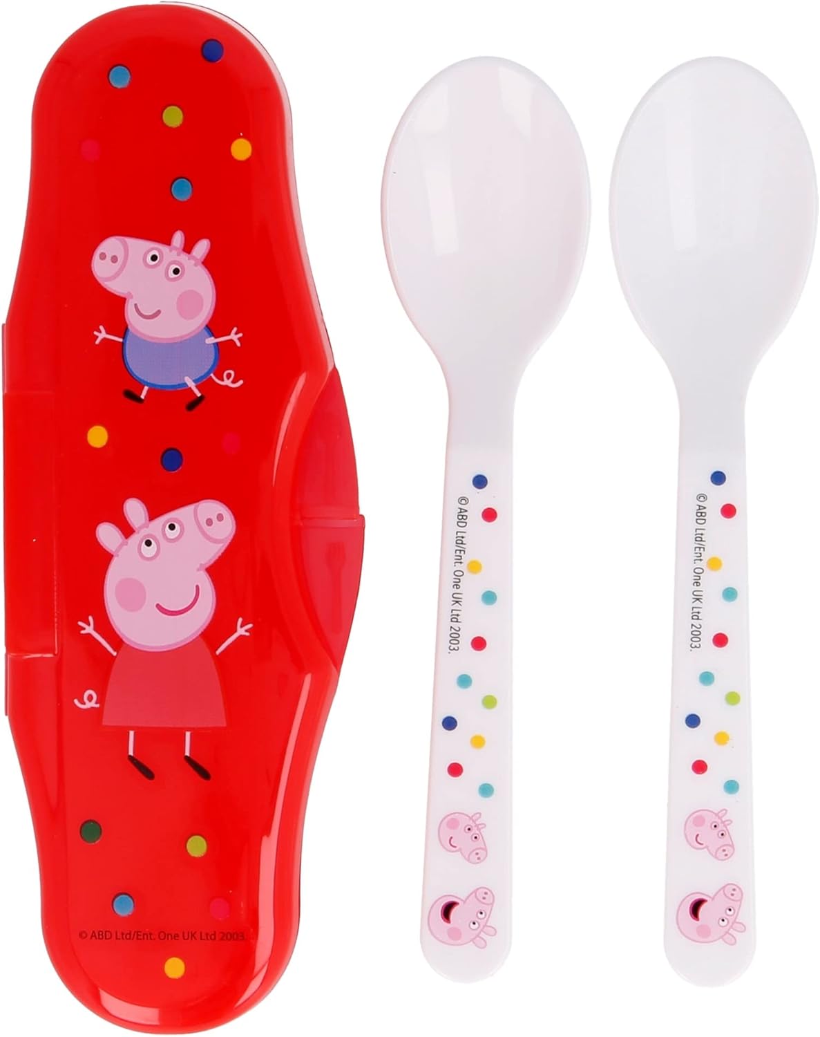 Stor: Peppa Pig Little One - Toddler 2 Pcs Pp Traveling Spoons (13466)