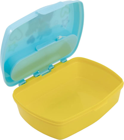Stor: Peppa Pig Core 2022 - Funny Sandwich Box With Cutlery (13909)