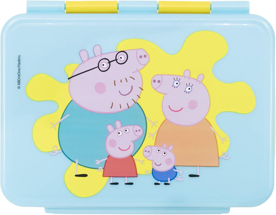 Stor: Peppa Pig Core 2022 - Stainless Steel Clamp Rectangular Sandwich Box (1100Ml) (13956)