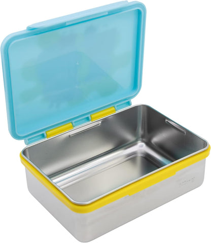Stor: Peppa Pig Core 2022 - Stainless Steel Clamp Rectangular Sandwich Box (1100Ml) (13956)