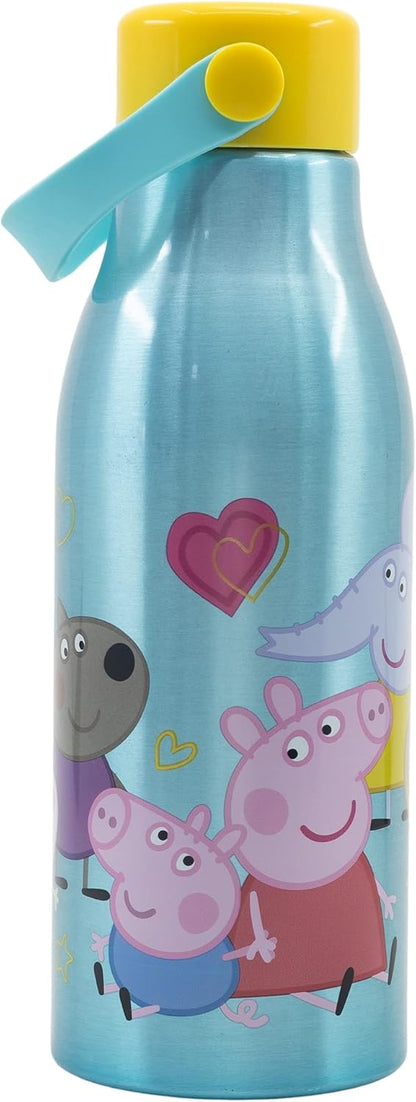 Stor: Peppa Pig Core 2022 - Flexi Handle Aluminium Bottle (760Ml) (13961)