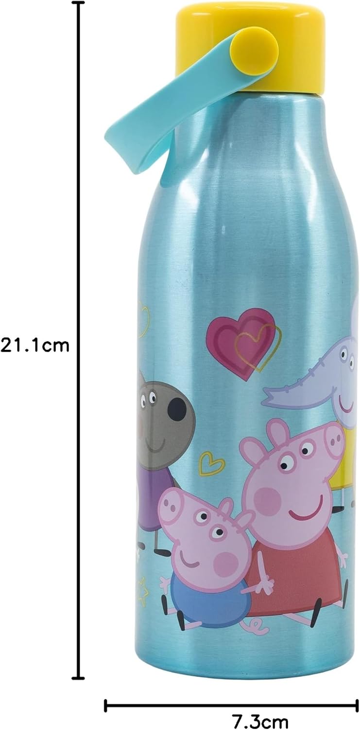 Stor: Peppa Pig Core 2022 - Flexi Handle Aluminium Bottle (760Ml) (13961)