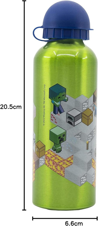 Stor 530ML KIDS ALUMINIUM BOTTLE | MINECRAFT ISOMETRIC