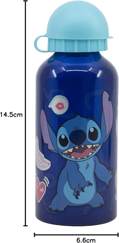 Stor: Disney: Stitch Palms - Aluminium Bottle (400Ml) (75034)