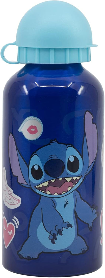 Stor: Disney: Stitch Palms - Aluminium Bottle (400Ml) (75034)
