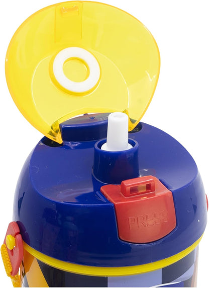 Reusable Bottle Robot Pop Up with Straw, Corra Y CIERRE DE 450 ml | Paw Patrol Boy Rescue Pups